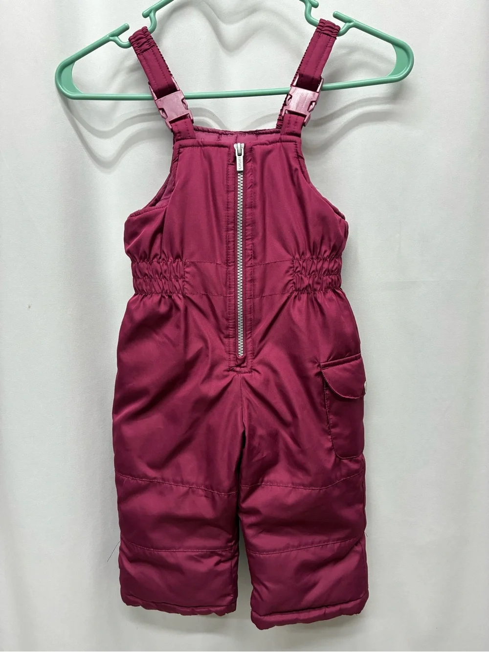 Carters girls 18 months snow bibs overalls snow pants purple winter